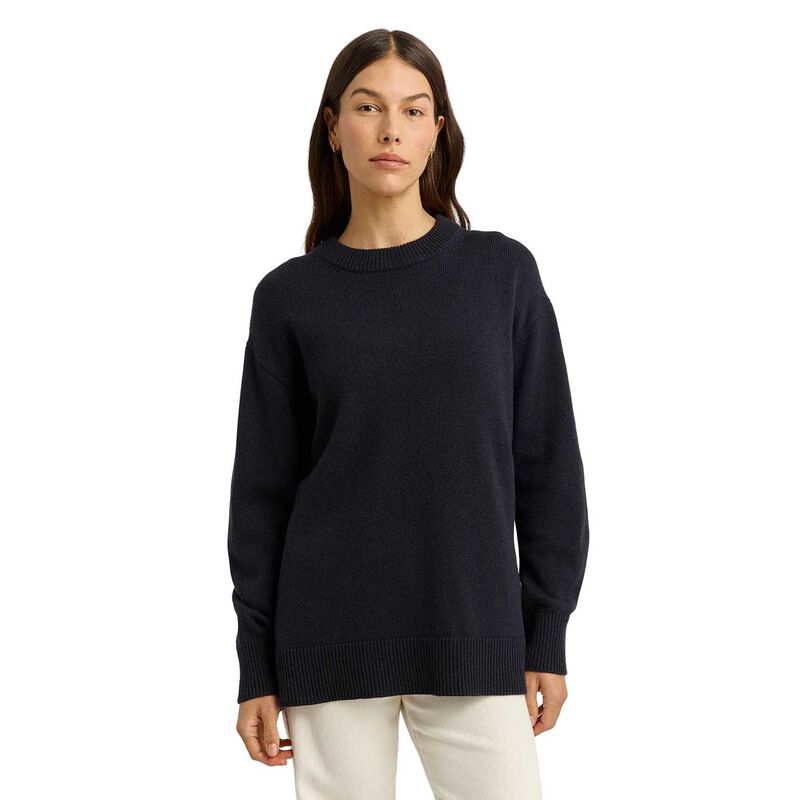 Toorallie Relaxed Longline Crew Jumper image number 0
